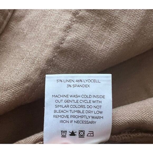 Level 99 Emme Belted Utility Jacket Womens Size XL Linen Blend Sandcastle NEW - Picture 6 of 7